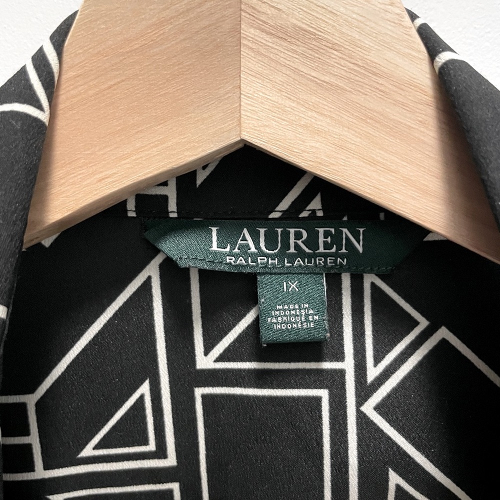 Lauren by Ralph Lauren geometric top